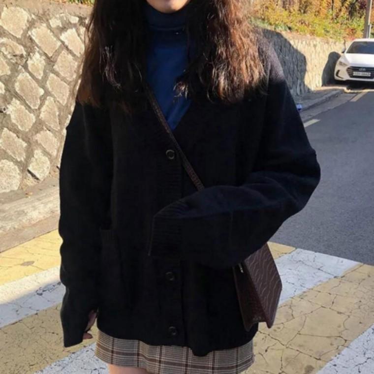 루즈핏 여성 가디건 봄 여자 자켓 점퍼 롱가디건