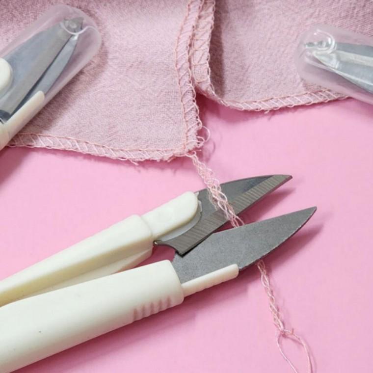 수공예 쪽가위 바느질 부자재 안전캡 실밥정리 재단가위 미싱