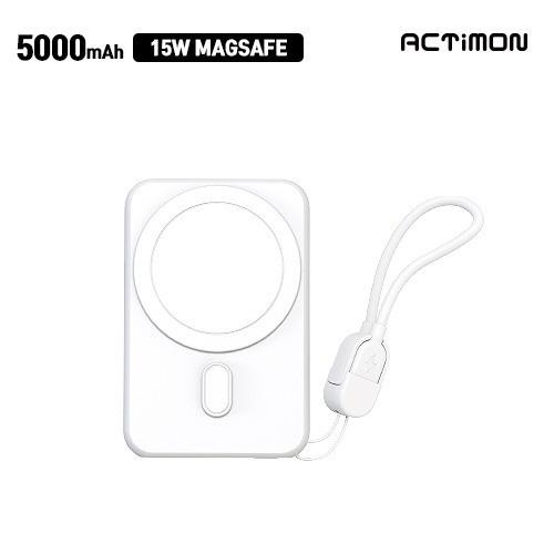 [후니케이스] 엑티몬 고속 맥세이프 보조배터리 5000mAh (C to C) M-MAG15W-5000