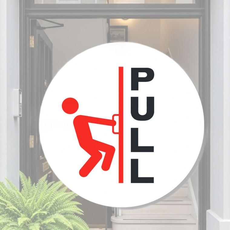 부착식 문 방향안내 표지 (PULL)