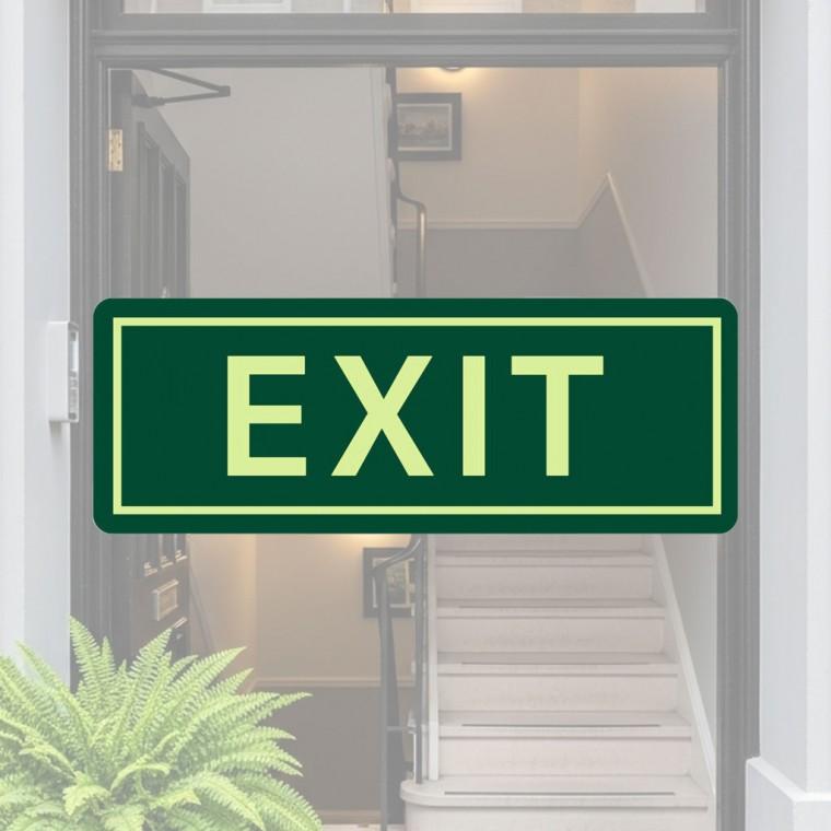 부착식 야광 EXIT 유도 사인