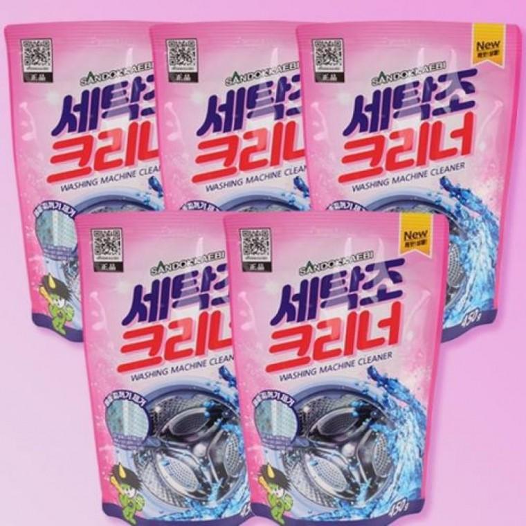 산 세탁조크리너 기세정제 5P 비누때제거 세탁기청소 세제찌꺼기제거
