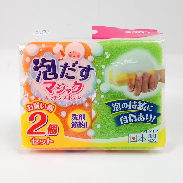 일본 키크론 거품풍성 3중 수세미 2P