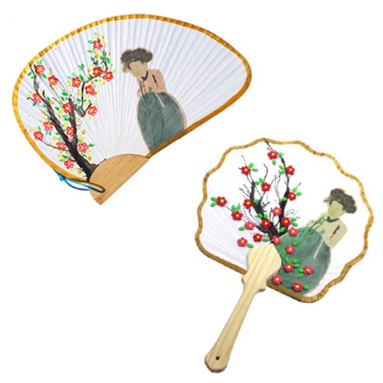 글로벌이지 뚝딱 민화부채 신윤복 1인용