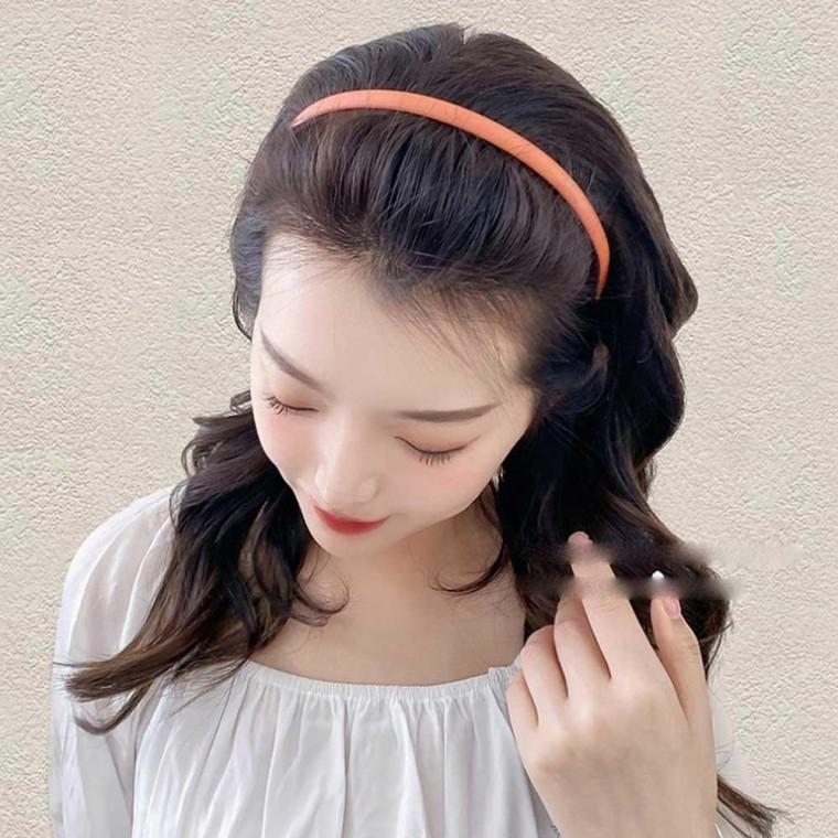 빗살 일자 머리띠 무광 빗살머리띠 밴드 헤어 플라스틱 여성 헤어밴드 귀안아픈 심플
