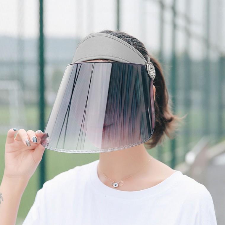썬쉴드 자외선차단썬캡(그레이)/ UV차단 썬캡모자