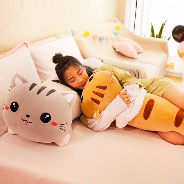 에스티 고양이 베개 배게 바디필로우 쿠션 동물 130cm