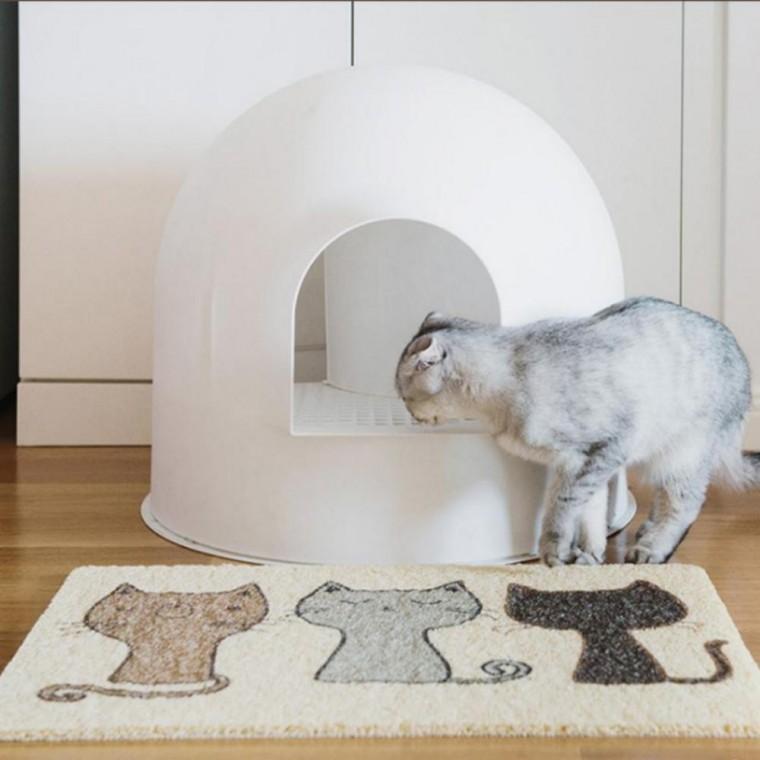 스크래치 패드 모래 화장실 매트 고양이
