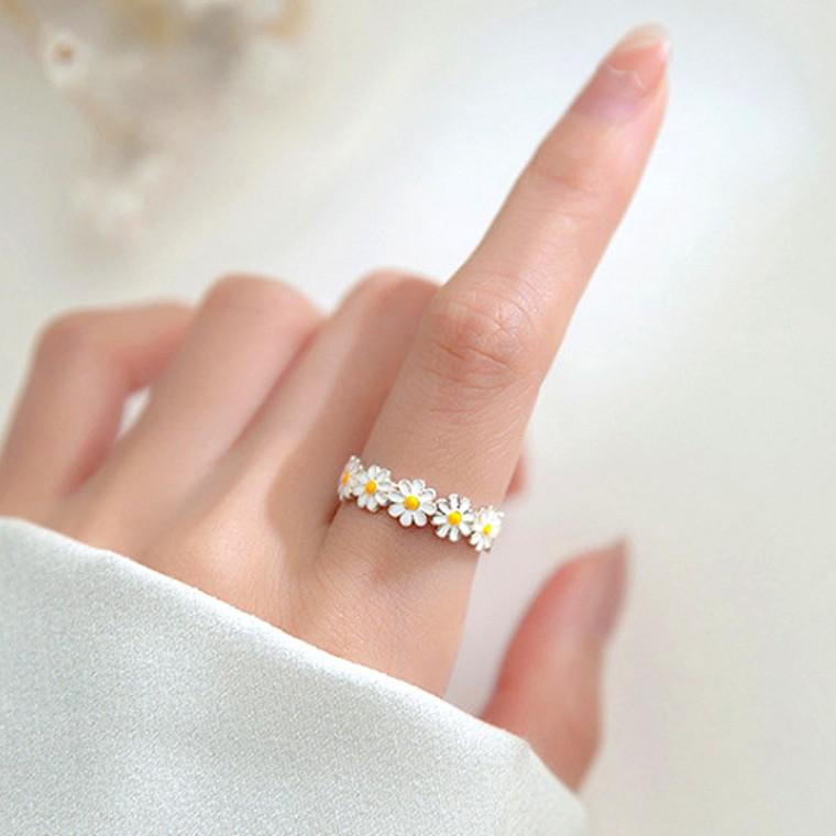 꽃반지 반지 심플 패션 데이지 링 RING