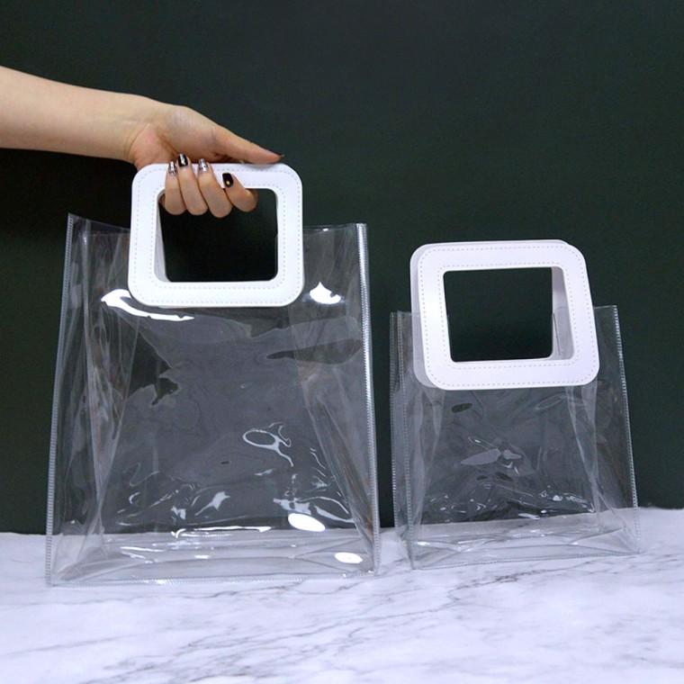 투명쇼핑백 PVC 비닐봉지 고급 선물 가방 포장 비닐가방