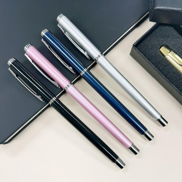 [큰손할인] 슬림볼펜 필기도구 볼펜 검정색 블랙 다꾸 부드러운 단체선물 클립펜 고급볼펜 직장인선물