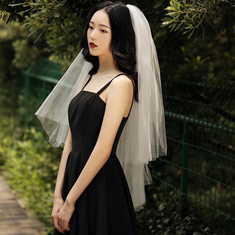 [큰손할인] 웨딩면사포 악세사리 헤어 머리장식 소품 브라이덜샤워 웨딩촬영 신부 레이스 스튜디오 스몰웨