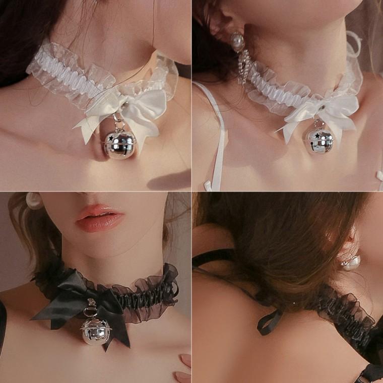 [큰손할인] 할로윈 방울초커 목걸이 레이스 코스튬 의상 코스프레 여자친구 파티용품 바니걸 이색 파티룩