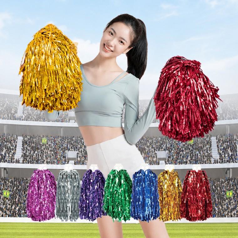 [큰손할인] 응원수술 용품 도구 치어리딩 축구 체육대회 붐비나 반짝이 응원솔 운동회 소품 알루미늄 총채