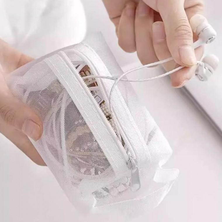 메쉬파우치 방수파우치 투명 미니 휴대용 보관 파우치