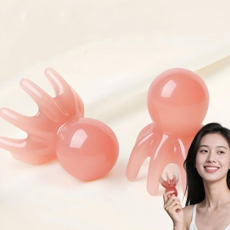 두피 괄사 마사지기 문어괄사 승모근 림프순환 마사지