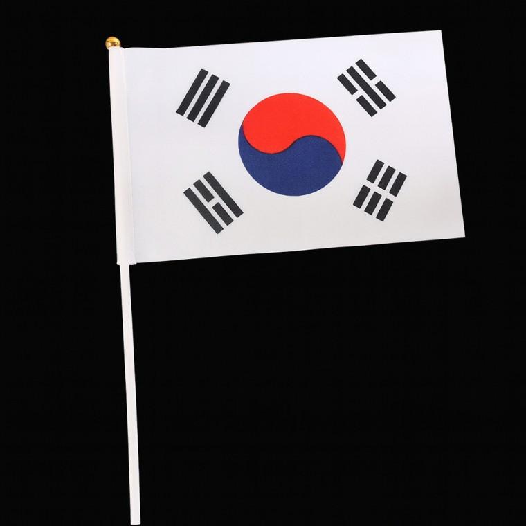 [싸더라] 미니 태극기 깃발 대한민국 응원도구 행사용 국기 응원깃발 기념품 (10개묶음)