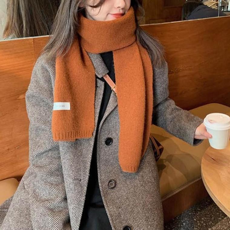 따뜻함과 세련미를 동시에 데일리 머플러 여성목도리 니트머플러 겨울목도리 심플머플러