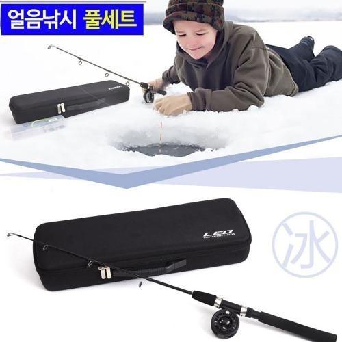 레오 얼음낚시대 세트 루어대 릴 찌 낚방 풀세트