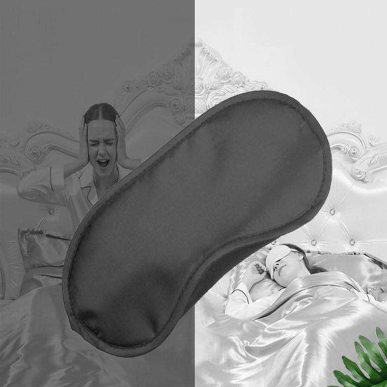 편안한 휴식을위한 블랙 수면안대 눈가리개 아이마스크 암막 수면용안대