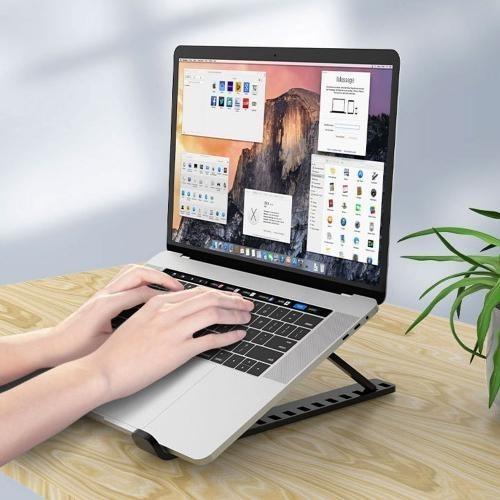 10단 각도조절 휴대용 접이식 노트북거치대 태블릿 PC 거치대 사은품 보관용 파우치