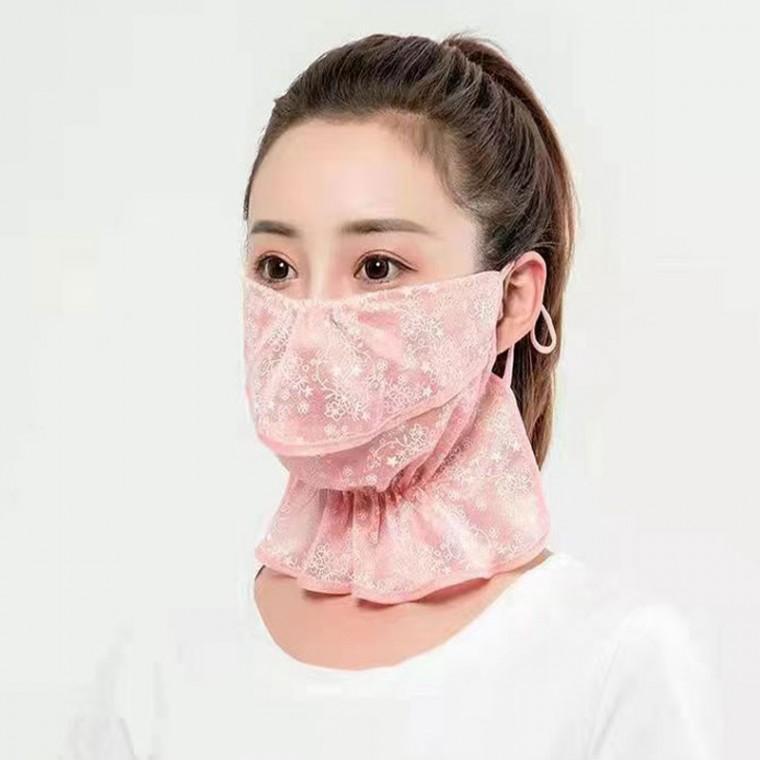 어디에나 자연스럽게 어울리는 쿨링 레이스 자외선차단 마스크 쿨마스크 일상 여행 나들이 패션마스크