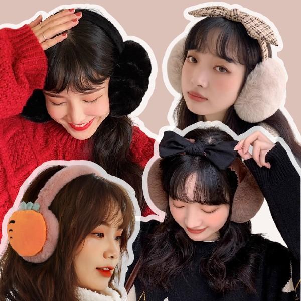 [덥석덥석] 겨울 방한 귀마개 목도리 모음전 24종 따뜻한 귀도리 머플러 세트
