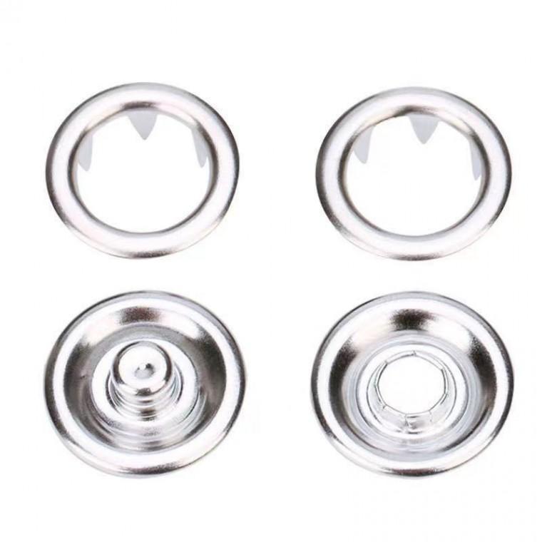 가시도트 똑딱이단추 은색 100p 치마 바지수선