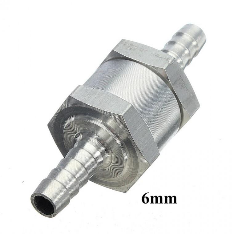 금속 체크밸브 역류방지 커넥터 6mm 알루미늄합금 배관 기화기 연결