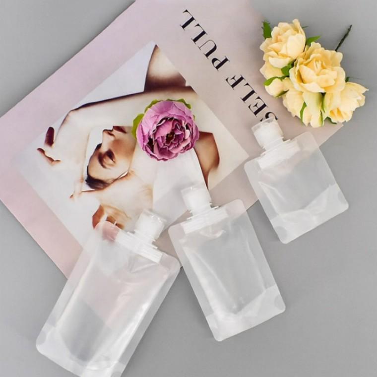 휴대용 소분 파우치 100ML 화장품 샴푸 로션 여행 캠핑 수영장 아웃도어 액체 용기