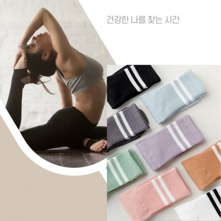 핑크 필라테스 양말 요가 삭스 토삭스 논슬립 롱삭스 홈트 장목 미끄럼방지