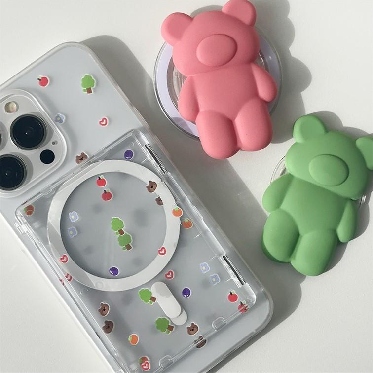 컬러곰 스마트톡 반투명 맥세이프케이스 17 갤럭시 캐릭터 폰케이스 실리콘 젤리 투명