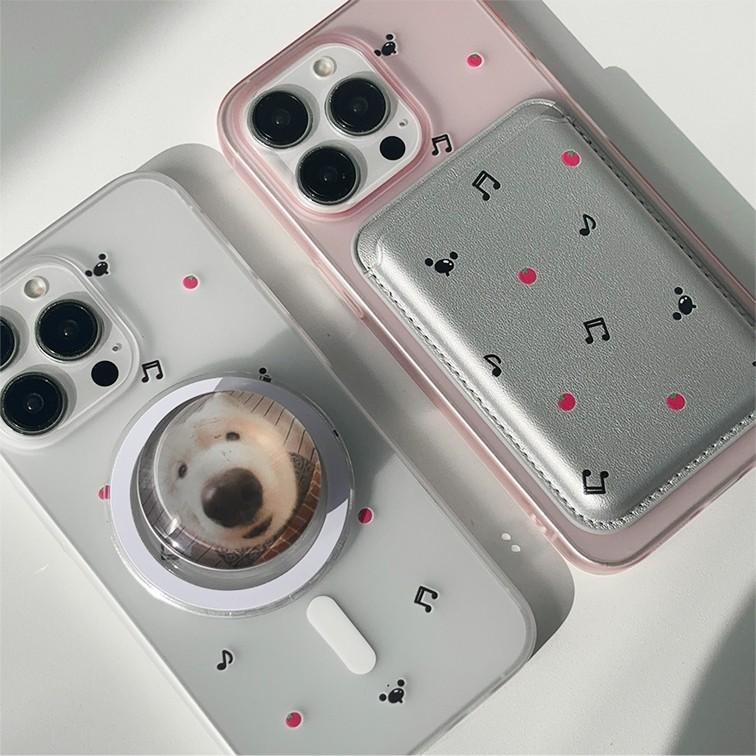 북극곰 스마트톡 반투명 맥세이프케이스 17 갤럭시 캐릭터 폰케이스 실리콘 젤리 투명