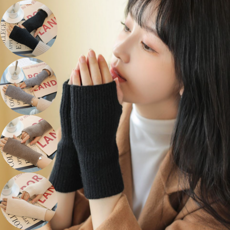 골지 니트 핸드워머 방한 니트팔토시 손토시 겨울 장갑 겨울코디 손워머 (개별 OPP포장)
