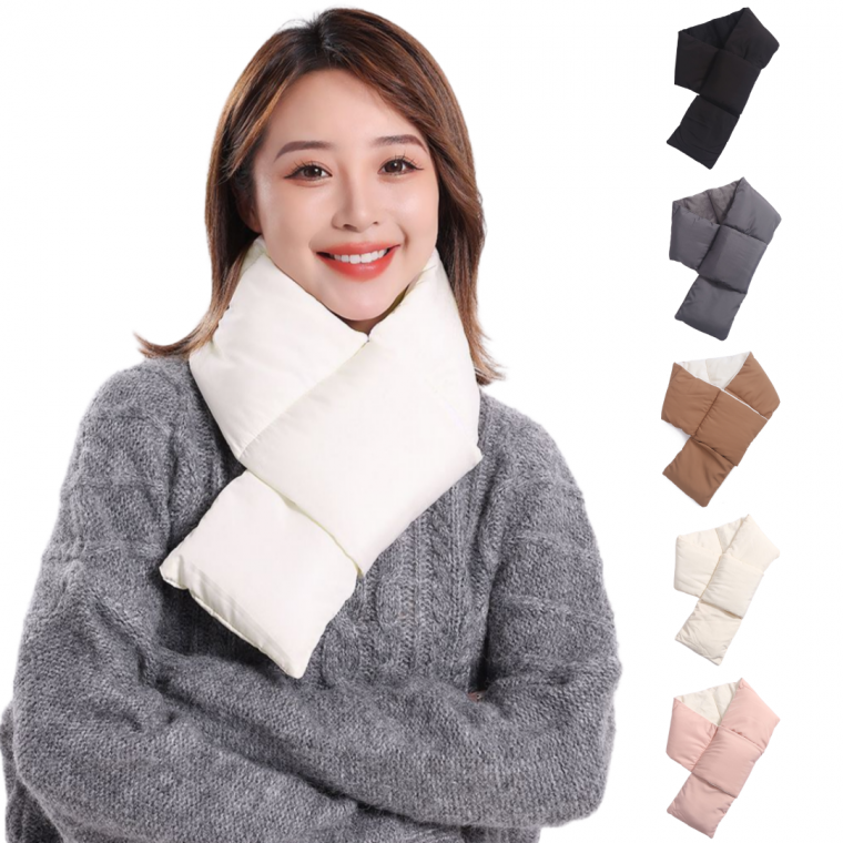 패딩 목도리 남녀공용 방한 머플러 경량 넥워머 겨울 패딩목도리 (개별 스트링백 포장)
