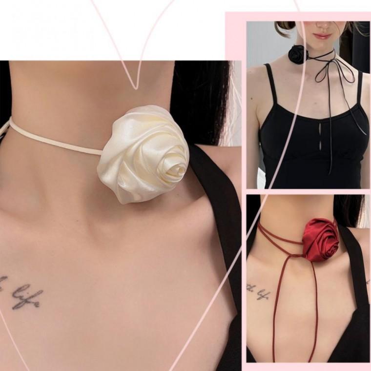 장미 초커 셀프웨딩 셀프 웨딩 리본 포인트 팔목 브라이덜샤워 브라이덜 파티 연말 연초 행