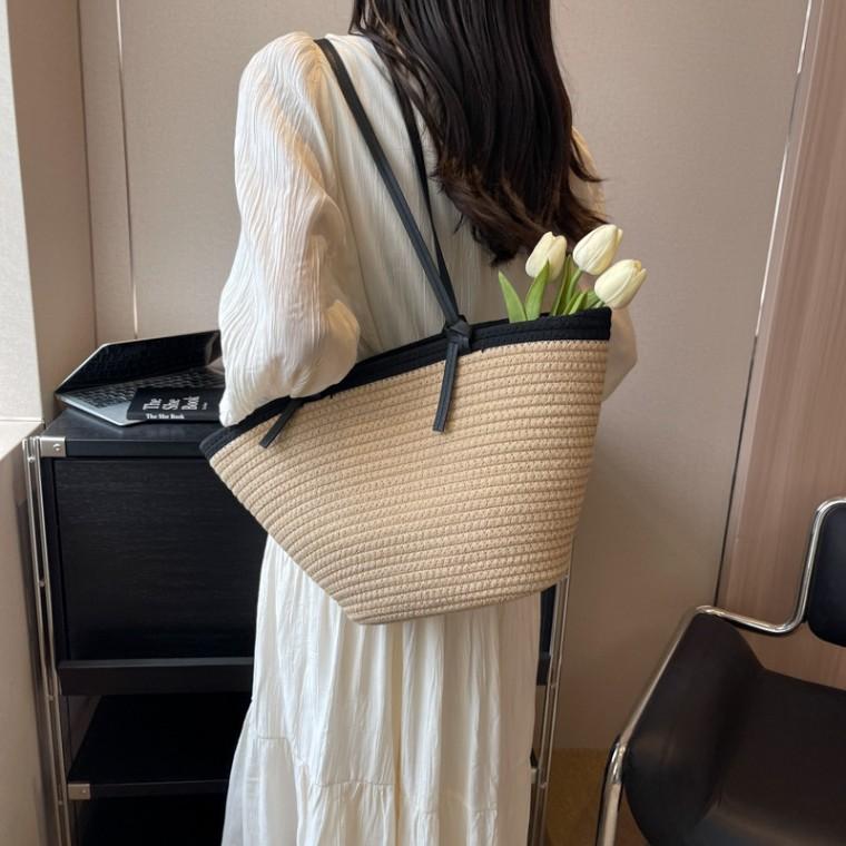 숄더 백 가방 여름 동남아 해변 라탄 포인트 휴양지 바스켓 데일리 밀짚
