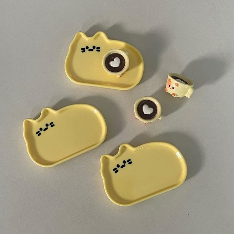 피규어 미니 별다꾸 꾸미기 DIY 도시락 미니도시락 소품샵 아기자기 접시 컵 쟁반 카페 고양이