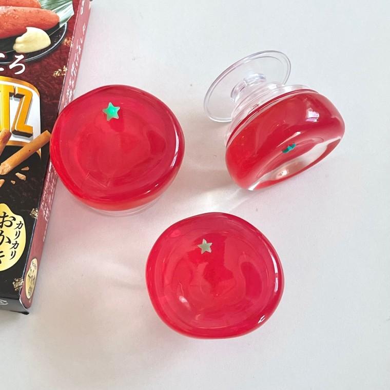 자체제작 호마이카 토마토 과일 사과 소품샵 추천 스마트톡 핸드폰거치대 판촉 이벤트 선물 유니크