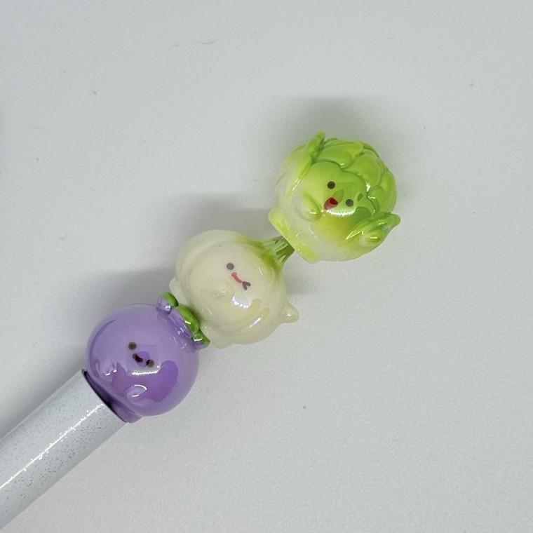 볼펜꾸미기 볼꾸 동대문 꾸미기 DIY 과일 채소 버섯 가지 감자 토마토 AB코팅 알록달록 미니 랜덤