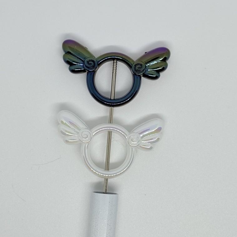 볼펜꾸미기 볼꾸 동대문 꾸미기 DIY 캐릭터 알록달록 미니 파츠 천사 링 천사링 날개 엔젤