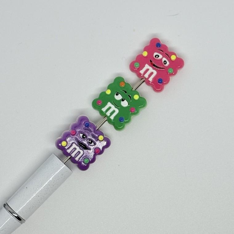 볼펜꾸미기 볼꾸 동대문 꾸미기 DIY 캐릭터 알록달록 미니 초콜렛 사각 쿠키 과자