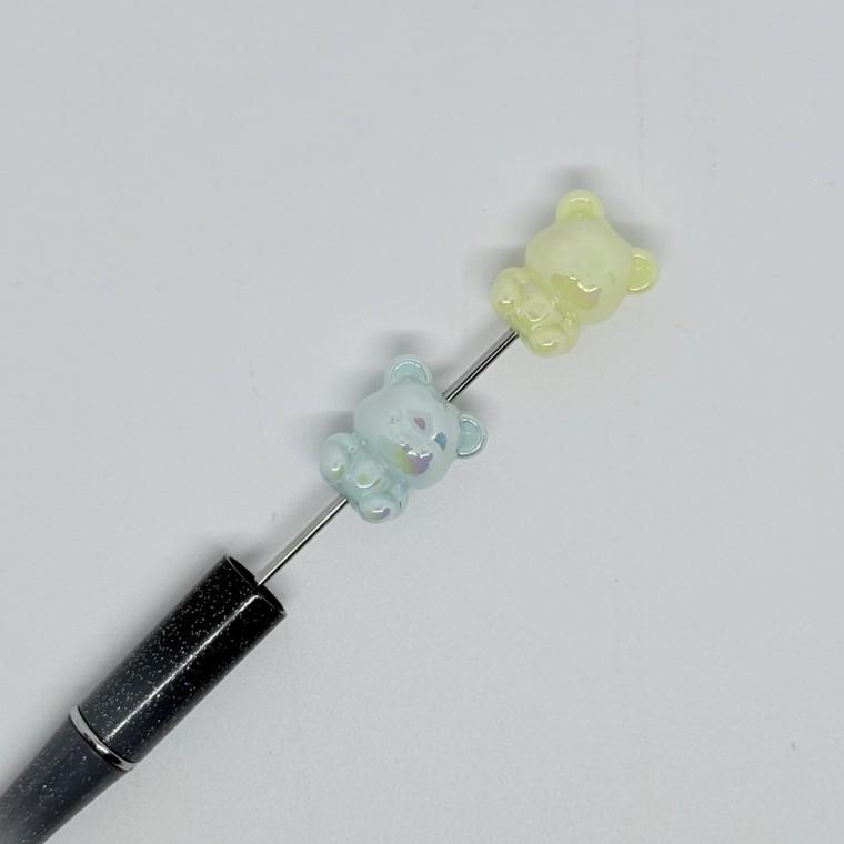 볼펜꾸미기 볼꾸 동대문 꾸미기 DIY 캐릭터 알록달록 미니 테디베어 오로라 곰 베어