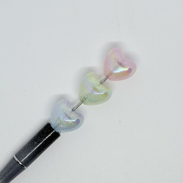 볼펜꾸미기 볼꾸 동대문 꾸미기 DIY AB코팅 하트 통통 오로라