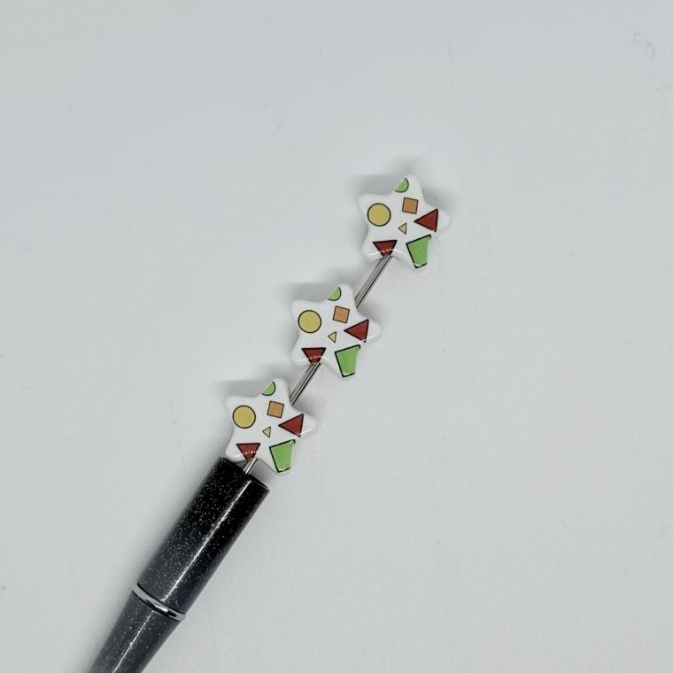 볼펜꾸미기 볼꾸 동대문 꾸미기 DIY 짱9 알록달록 미니 랜덤 캐릭터 아크릴 별 잠옷