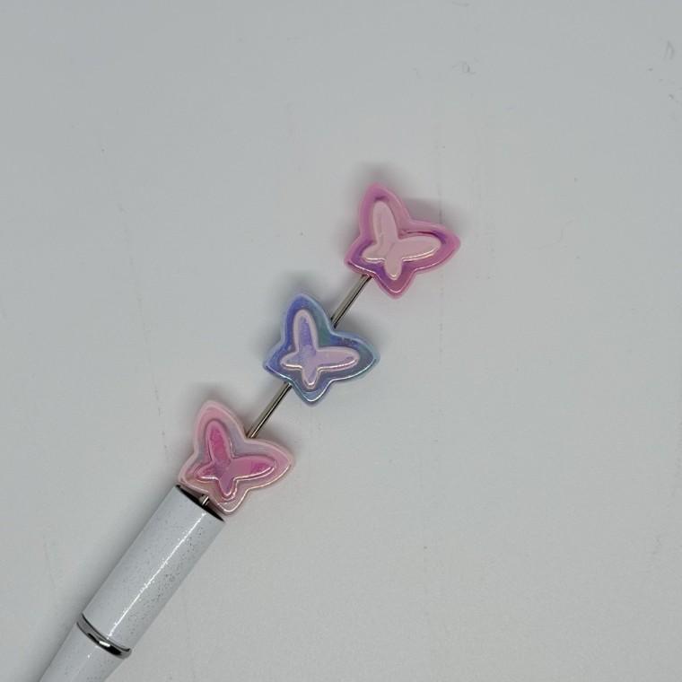B2 볼펜꾸미기 볼꾸 동대문 꾸미기 DIY 캐릭터 알록달록 미니 나비 오로라 버터플라이 미니 스몰