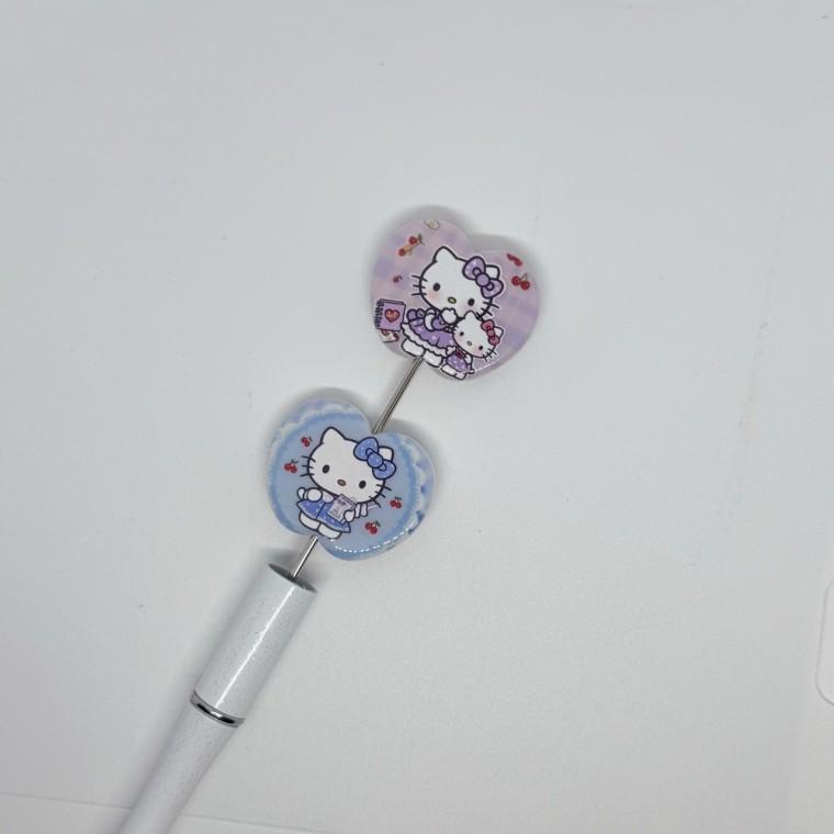 볼펜꾸미기 볼꾸 동대문 꾸미기 DIY 캐릭터 고양이 KT 사과 과일 야옹 하트
