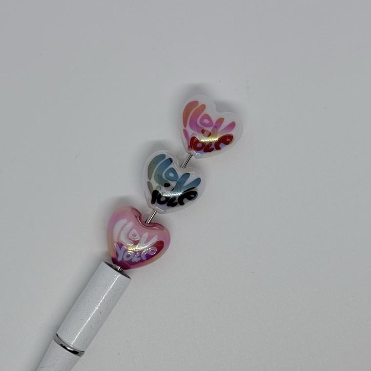 B23 볼펜꾸미기 볼꾸 동대문 꾸미기 DIY 하트 알러뷰 초콜렛 풍선