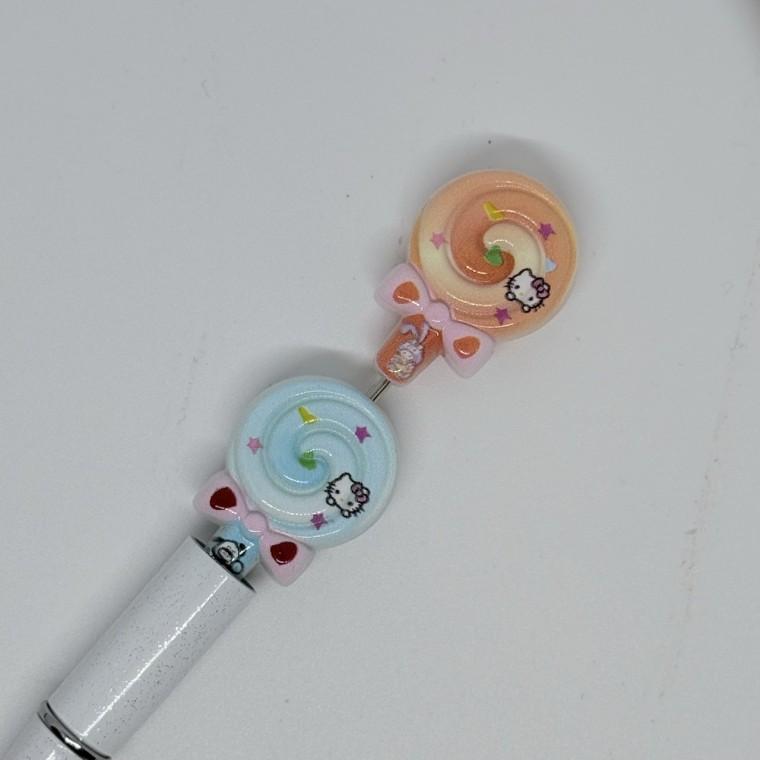 B25 볼펜꾸미기 볼꾸 동대문 꾸미기 DIY 캐릭터 KT 고양이 아이스크림 롤리팝 사탕 캔디