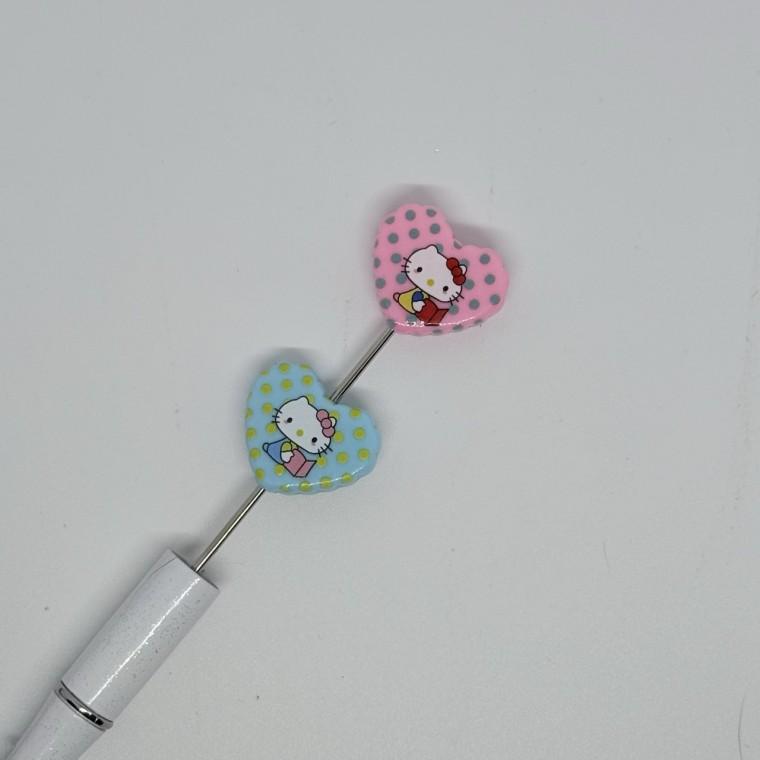 B26 볼펜꾸미기 볼꾸 동대문 꾸미기 DIY 캐릭터 고양이 KT 사과 과일 야옹 하트